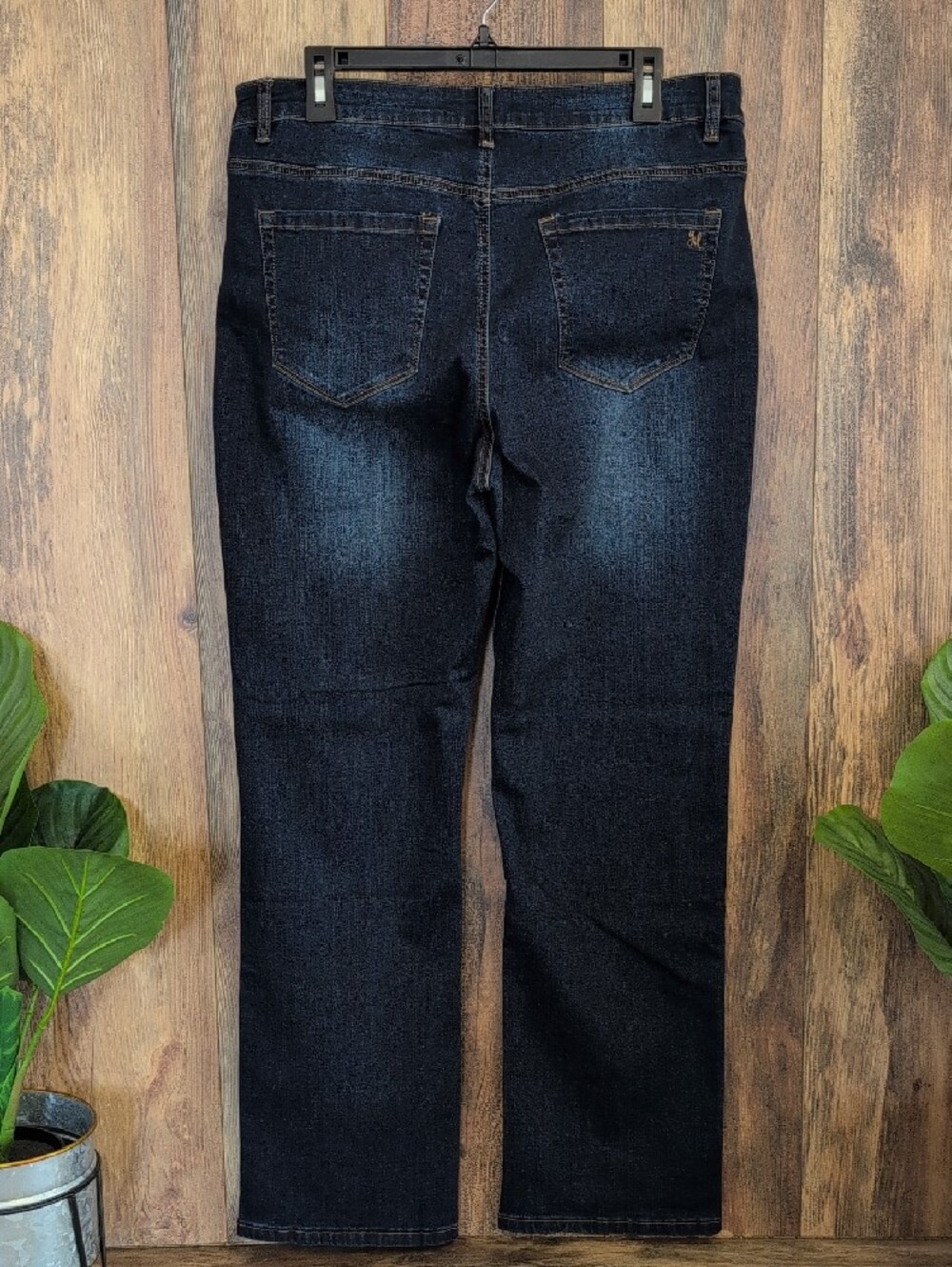 Grace & Lace Dark Wash Straight Leg Jeans 16          W294